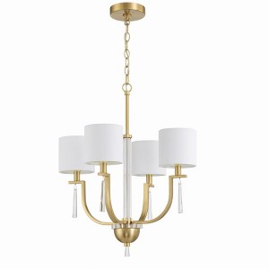 Craftmade Lighting Fortuna 4 - Light Chandelier in  Satin Brass - 1 of 1