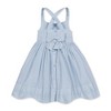 Hope & Henry Girls' Sleeveless Special Occasion Sun Dress with Bow Back Detail and Embroidery, Infant - 3 of 4