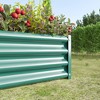 Maggift Metal Raised Garden Bed, Rectangle Raised Planter for, Flowers Plants, Vegetables Herb, Green, 42.91"*11.81"*2.17" - 2 of 4