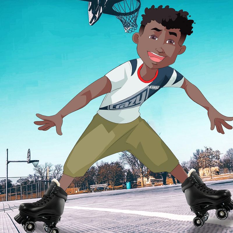 Crazy Skates Adjustable Roller Skates For Boys - Jam Pop Series - Size Adjustable To Fit 4 Sizes, 5 of 7