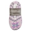 Elanze Designs Lilac Purple Nordic Snow Womens Plush Lined Cozy Non Slip Indoor Soft Slippers - Large - 3 of 4