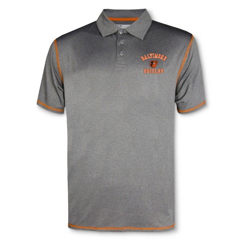 MLB Baltimore Orioles Men's Your Team Gray Polo Shirt - S