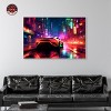 Notoriart City Night Drive Car Wall Art Framed - 2 of 4