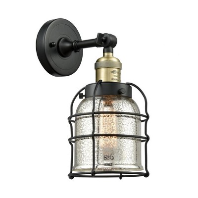 Bell Cage - 1 Light Wall Sconce In Traditional Style-12 Inches Tall and 6 Inches Wide