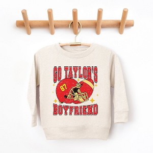 The Juniper Shop Go Taylor's Boyfriend Sparkle Toddler Graphic Sweatshirt - 1 of 3