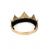 HalloweenCostumes.com   Women  Gold & Gems Ladies Pointed Crown Adjustable 3", Orange - 4 of 4