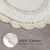 Eloise Crochet Border 100% Cotton Bath Mat  - Beige 24" x 60" - 4 of 4