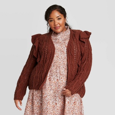 rust cardigan target
