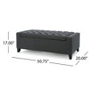 CAVINAS 51" Storage Ottoman Bench for Bedroom,Tufted Storage Bench with Lift Top,Ottoman for Living Room,Entryway - 3 of 4