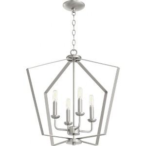 Quorum Lighting 4 - Light Chandelier in  Satin Nickel - 1 of 1