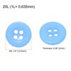 Unique Bargains Resin Snap Fastener Round Flat 4-Hole Sewing Buttons 10 Pcs - 2 of 4