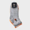Women's 4pk Ruffle Cuff Jack O Lantern Ghost Embroidered Halloween Ankle Socks - Hyde and EEK! Boutique™ Heather Gray/Orange/Black 4 - 10 - 2 of 3