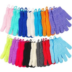 30 Pcs Exfoliating Gloves for Shower, Body Exfoliator Glove with Hanging Loop, Scrub Exfoliate Glove Mitt Bath Face Spa Hand Scrubber - 1 of 4