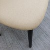 TOBILI Cotton-Linen Fabric Upholstered Dining Chair with Black Solid Wood Legs,Armless Chair Set of 4 for Kitchen,Restaurant,Living - 2 of 4