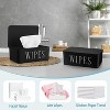 4 Pack Baby Wipes Dispenser Refillable with Lid, Toilet Wipes Container for Bathroom Tissue Paper Storage - 4 of 4
