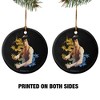 Bruce Lee Dragon Porcelain Holiday Christmas Tree Ornament  2.8" (7.1 cm) - 2 of 4