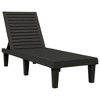 vidaXL Sun Loungers 2 pcs Black 61 in.x22.8 in.x32.7 in. Polypropylene - 4 of 4