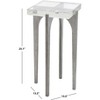 Tawny Square Bubble Glass Accent Table - AMH8351A - Silver/Clear - Safavieh Couture - 3 of 3