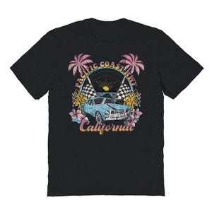Rerun Island Men's California Car Short Sleeve Graphic Cotton T-shirt - 1 of 1