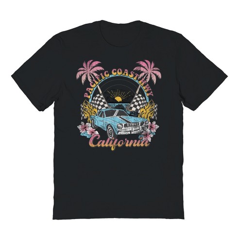 Rerun Island Men&rsquo;s California Car Short Sleeve Graphic Cotton T 