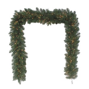 Kurt Adler 9-Foot Battery-Operated Prelit Warm White LED Noble Fir Garland - 1 of 1