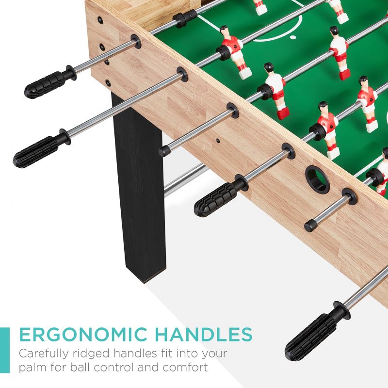Best Choice Products 48in Competition Sized Foosball Table for Home, Game Room w/ 2 Balls, 2 Cup Holders, 3 of 8