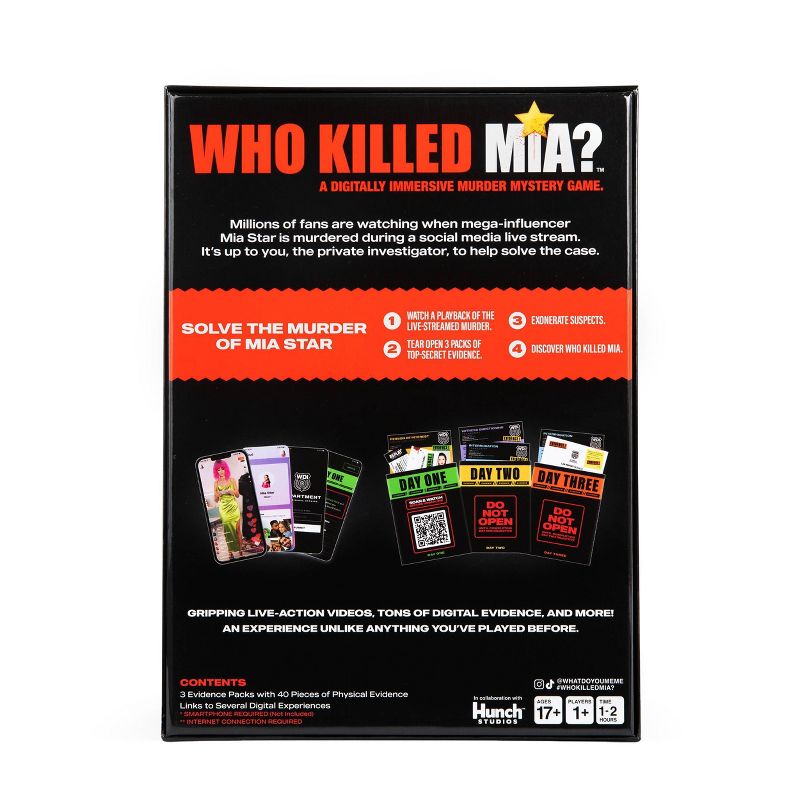 What Do You Meme? Who Killed Mia? Murder Mystery Game, 3 of 18