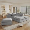 WJShome 160" Cloud Couch Modular Sectional Sofa for Livingroom,Convertible Sofa with Storage Ottomans,7 Seat Wide Couches - 4 of 4