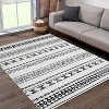 Coucheta Geometric Area Rug Washable Non-Slip Low Pile Stain Resistant Throw Carpet for Living Room Bedroom,Multi-Color & Size - 2 of 4