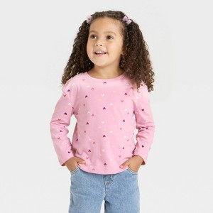 Toddler Girls' Long Sleeve T-Shirt - Cat & Jack™ - 1 of 3