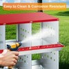 Chicken Nesting Box, 10-Compartment Metal - with Egg Collection Box & Large Vent Holes for Egg Production - 3 of 4