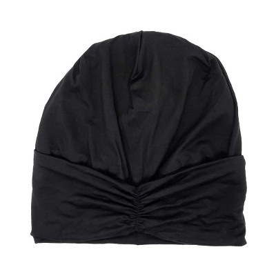 Kitsch Satin Lined Jersey Bonnet - Black