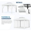 Outdoor Canopy Tent with Mosquito Netting, 11FT  Outdoor Gazebo with Portable Carrying Bag - 3 of 4