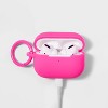 Apple AirPods Pro (1/2 Generation) Recycled Silicone Case with Clip - heyday™ Neon Pink - 2 of 3