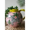 Pitcher Vase 6"H, Ceramic Zebra Multi-Color Glazed Round Decorative Accent By Kalalou - 3 of 4