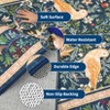 Garvee Washable Area Rugs for Living Room Bedroom Farmhouse Floral Print Non Slip Low Pile Carpet - 4 of 4