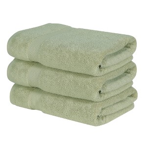Splash Ultra-Soft Zero Twist 100% Ring Spun Cotton Bath Towel Set - Reversible, 550 GSM, Breathable, Lightweight, Highly Absorbent Towels for Bathroom - 1 of 4