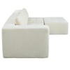 110" Modern Modular Sectional Sofa with 4 Cushions - 4 of 4