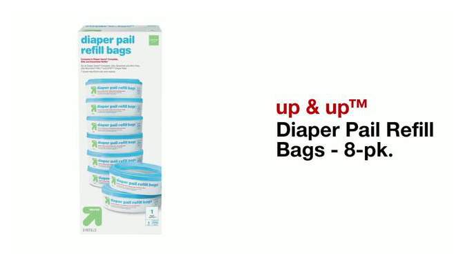 Diaper Pail Refill Bags - 8pk - up &#38; up&#8482;, 2 of 9, play video