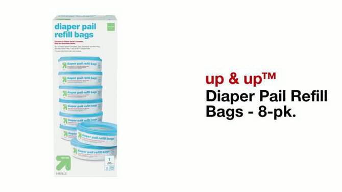 Diaper Pail Refill Bags - 8pk - up &#38; up&#8482;, 2 of 9, play video