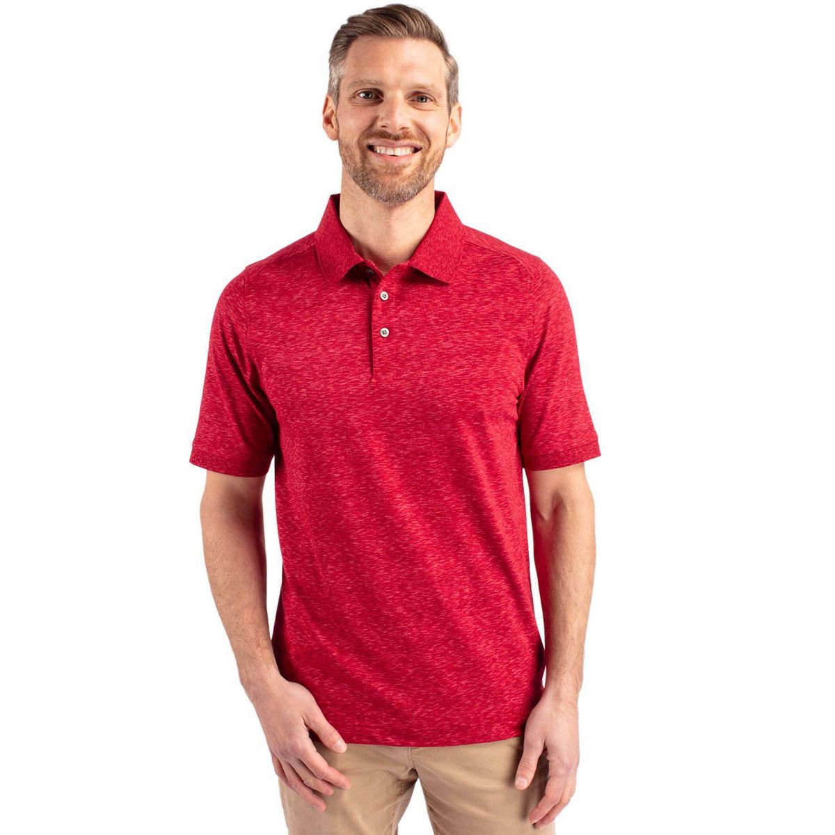 Cutter & Buck Advantage Tri-Blend Space Dye Mens Polo Shirt - thumbnail 3
