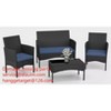 ALAULM Patio Furniture Set Outdoor Wicker Rattan Chairs Conversation Sets w/Coffee Table, Rocking Bistro Set, for Patio Lawn Backyard - 4 of 4