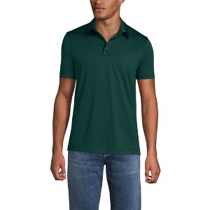 Lands' End School Uniform Men's Rapid Dry Short Sleeve Modern Fit Polo - 1 of 3