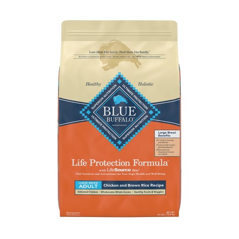 Blue Buffalo Life Protection Formula Natural Adult Large Breed Dry Dog Food With Chicken And Brown Rice 24lbs Target