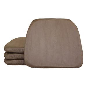 Beige Brentwood Faux Suede Chairpad (4 Pack)