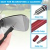 Unique Bargains Golf Clean Tool Set Brush and 2 Club Groove Sharpeners - 3 of 4