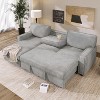 NicBex Couches for Living Room 89" L-shaped Sectional Sofa Upholstered Sofa Couch with Storage Space, USB port, 2 cup holders on Back Cushions - 2 of 4