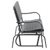 Lake Font Patio Gliding Bench - Dark Green - CorLiving: 2-Person Seating, UV & Weather-Resistant, Steel Frame - 4 of 4