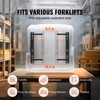 VEVOR Universal Forklift Seat, Fold Down Tractor Seat with Adjustable Angle Back and Micro Switch, 6.3-13.4 inch Extended Slot, Black - 3 of 4