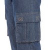 Collections Etc Mens Double Cargo Pocket Pull-on Jeans - 3 of 4